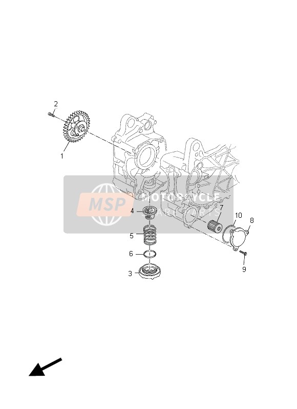 Yamaha YP125R X-MAX 2012 Oil Pump for a 2012 Yamaha YP125R X-MAX